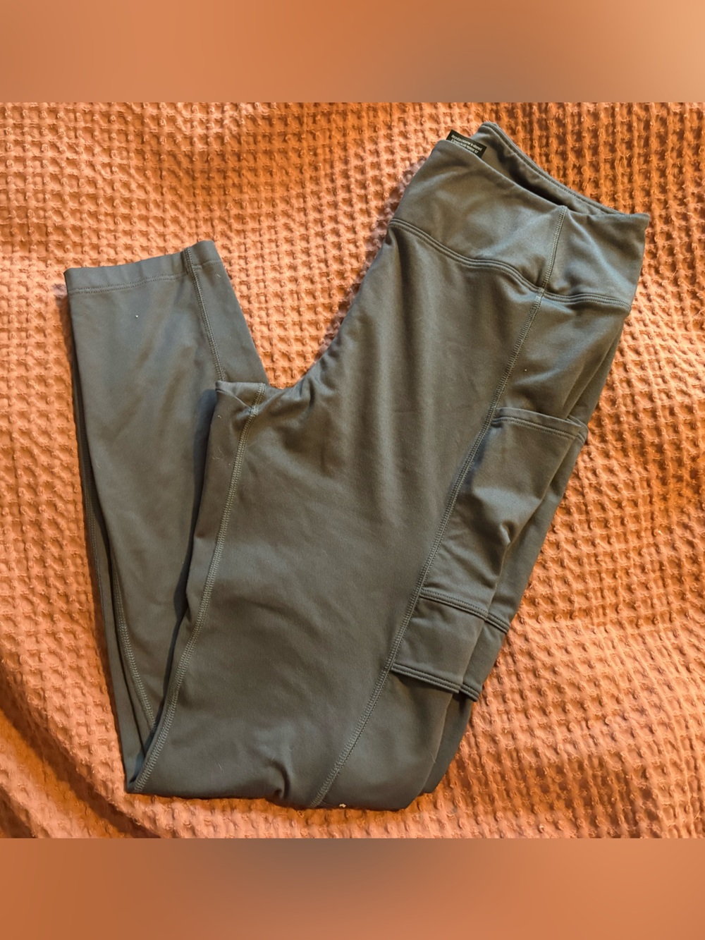 Pink Active Leggings in Dark Grey
